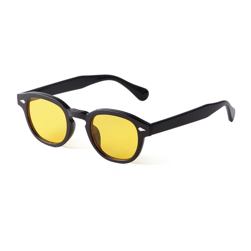 Lunette de soleil jaune