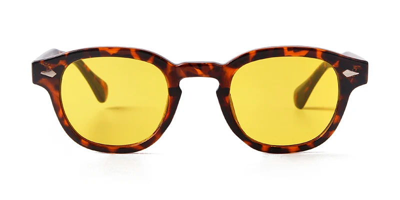 Lunette de soleil leopard jaune