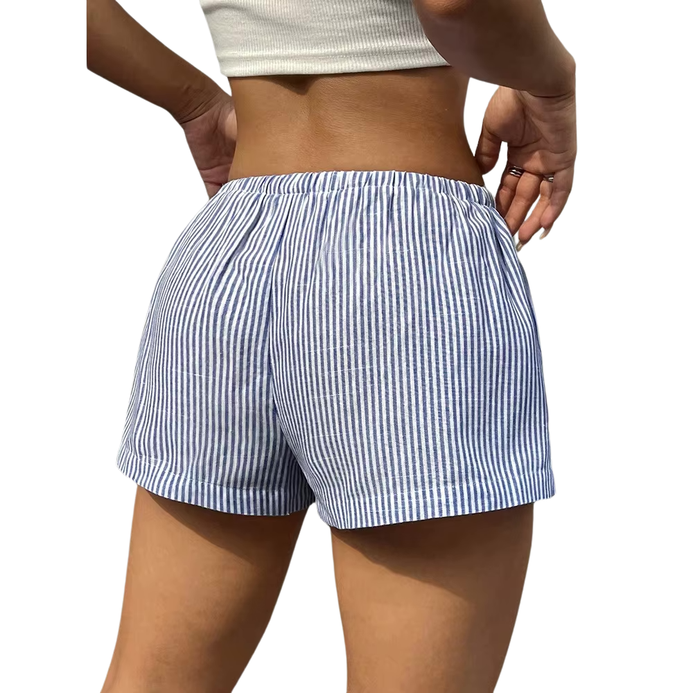 Short à rayure