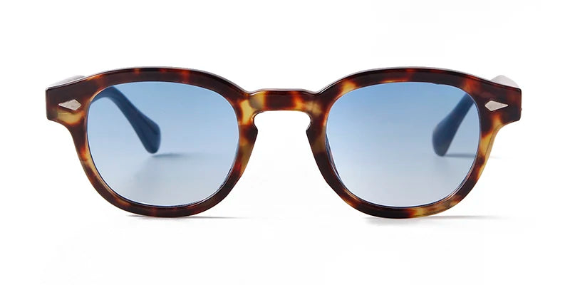 Lunette de soleil leopard bleu