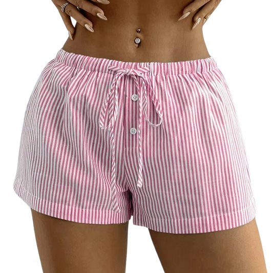 Short à rayure