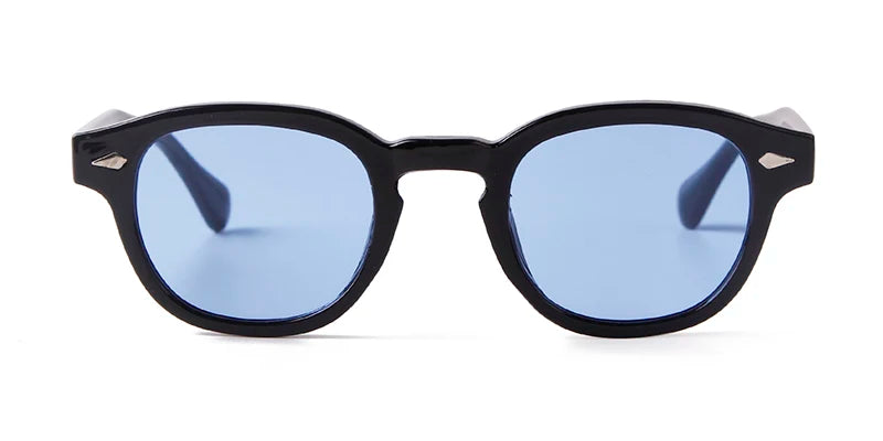 Lunette de soleil bleu