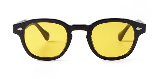 Lunette de soleil jaune