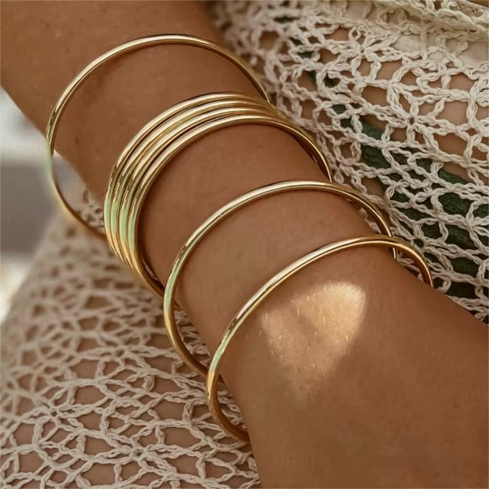 Bracelet rond minimaliste 7pcs