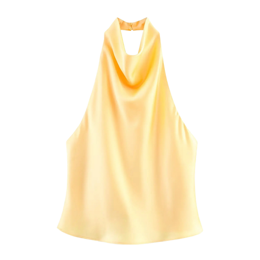 Top jaune