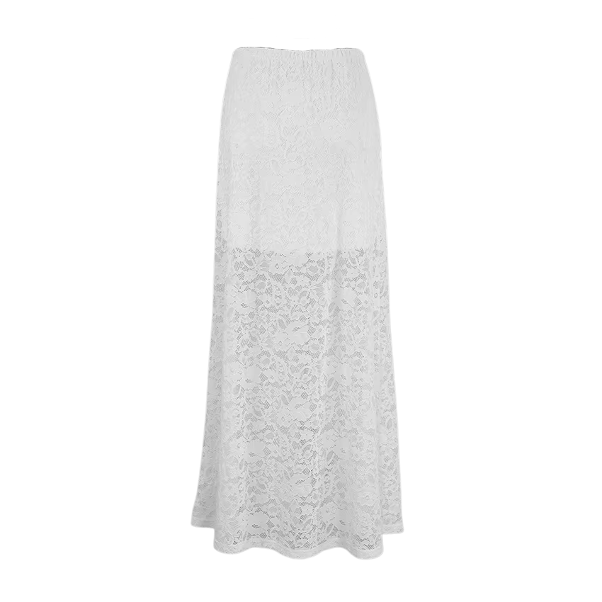 jupe dentelle blanche