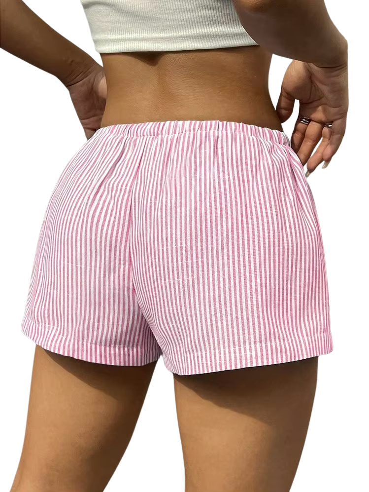 Short à rayure